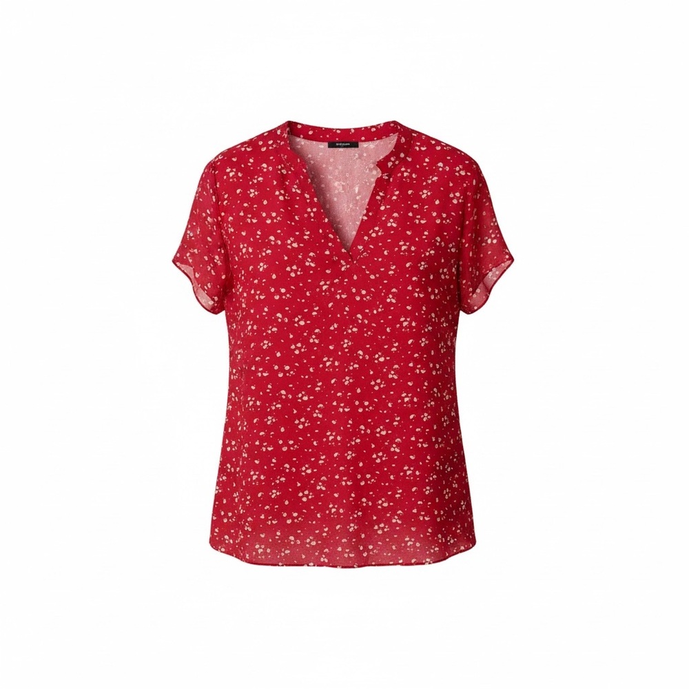 Red Floral Women's Top
